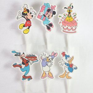 Vintage Tupperware x Disney Mickey & Friends Birthday Candle Holders (6 pcs) NEW